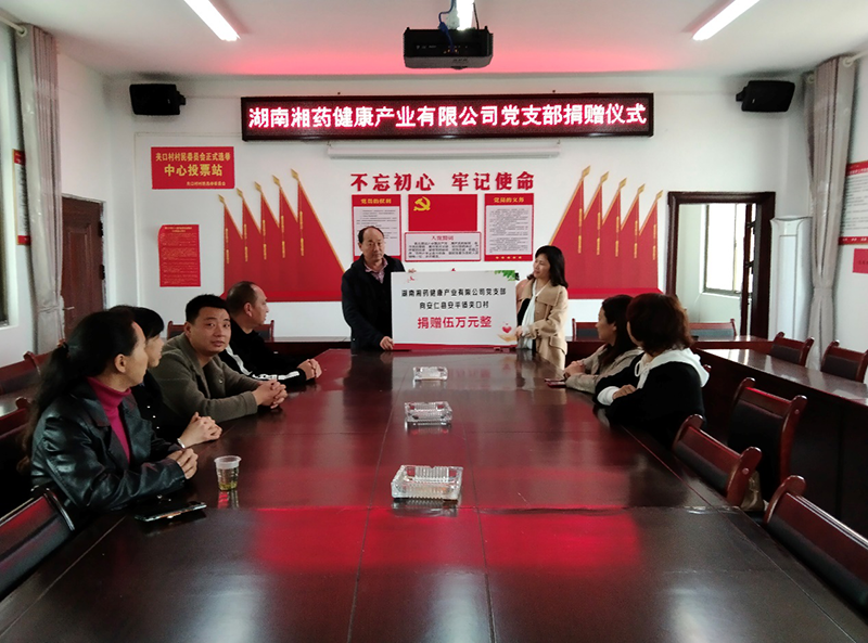 湘藥健康公司黨支部開(kāi)展結(jié)對(duì)幫扶活動(dòng)