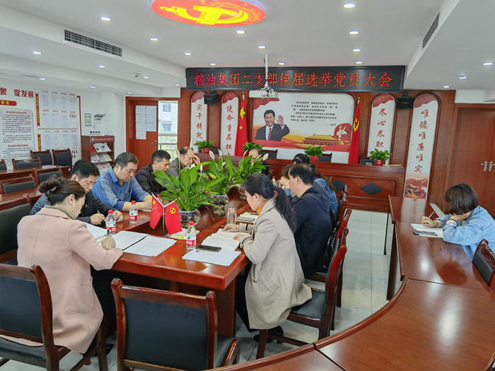 糧油集團(tuán)二支部召開(kāi)換屆選舉黨員大會(huì)